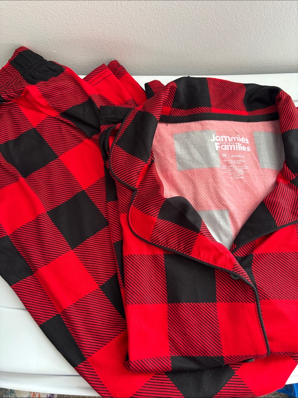 Kohl's Red and Black Buffalo Plaid Women’s Pajama Set